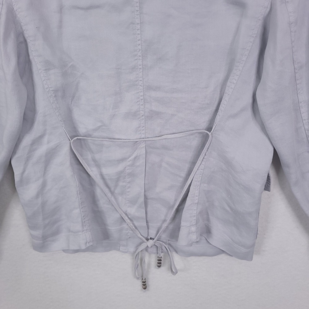 Masons Forte Dei Marmi Jacket Pants Set Womens Gray Size 40 Flap Pockets Buttons - Picture 13 of 16